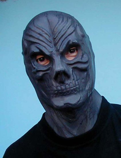 Black Skull Foam Latex Mask